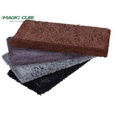 Painel de lã de madeira absorvente do som para isolamento acústico e resistência ao fogo