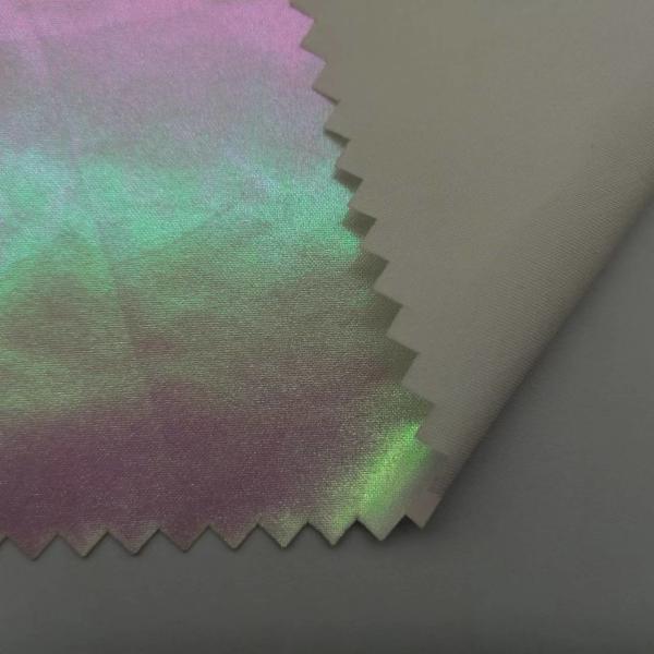 Polyester Taffeta Foiled Printed Microfiber Fabric 50DX50D Waterproof Breathable
