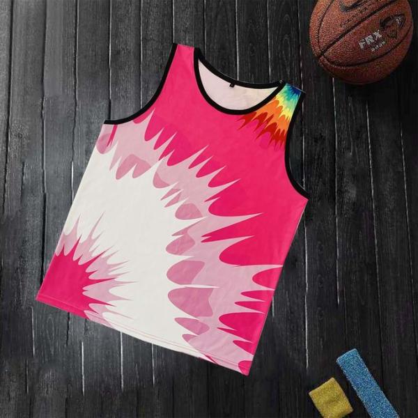 Round Neck Reversible Basketball Jerseys Each Sleeveless Vest Fashionable Design