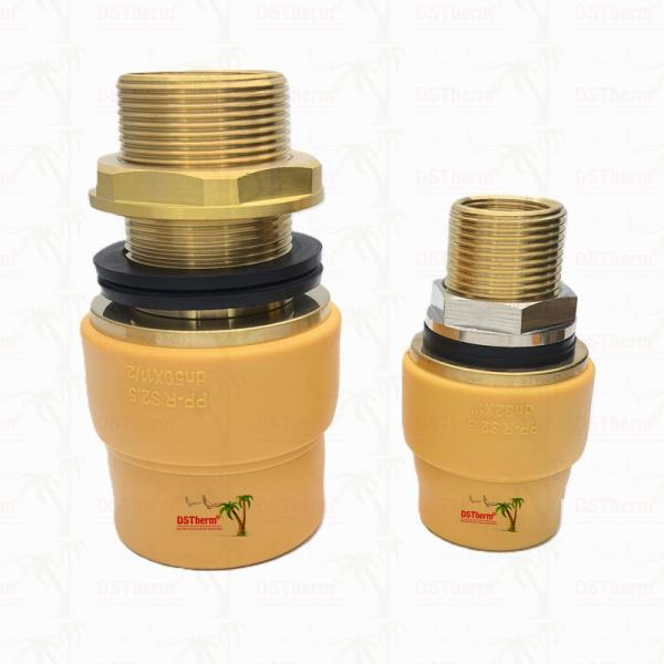 PPR Tank Transit Coupler PPR Water Tank Fittings Eco-Safe & Cost-Efficient