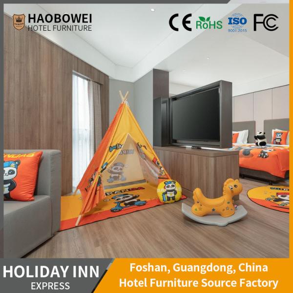 Fixed Rotary Headboard Hotel Bedroom Set for Business Apartment Custom Furniture
