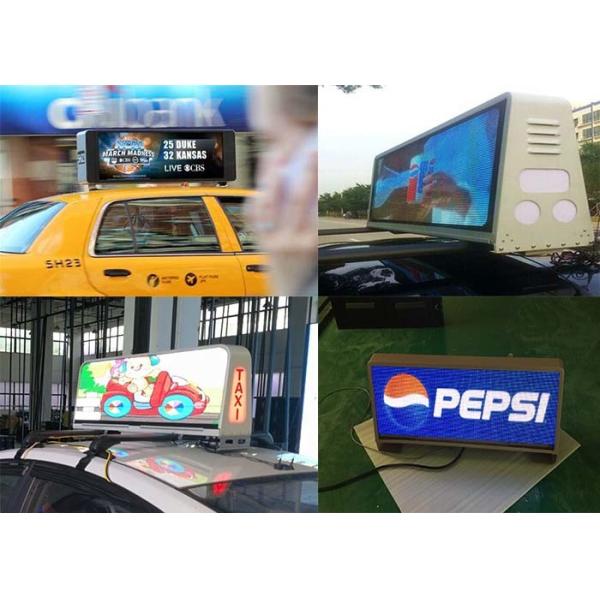 Taxi Top Mobile Advertising LED Display Double Sided Digital Moving Billboard 5000 Nits