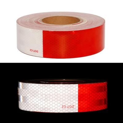 High Intensity Reflective Vinyl 10 Year Red White Dot-C2 Reflective Tape Conspicuity Tape For Truck