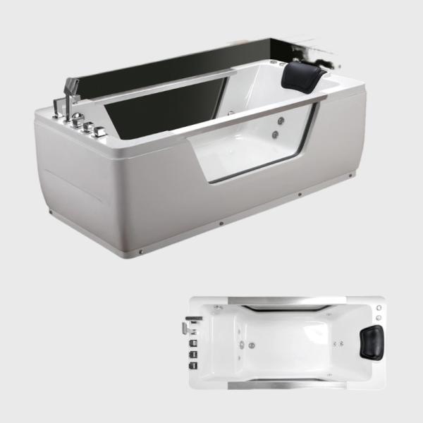 Non Porous 2-3 Person Cold Plunge Freestanding Jetted Tub Whirlpool Jacuzzi Hot Tub Outdoor SPA