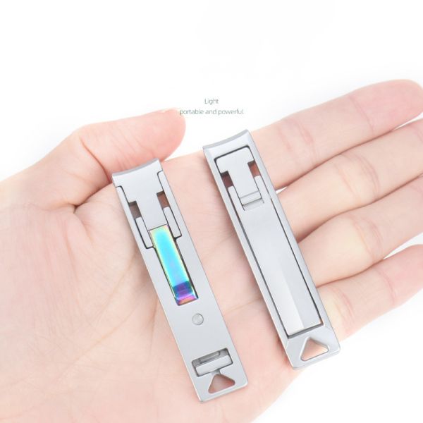 Focstar Ultra Slim Wide Jaw Nail Clipper Foldable Thick Toenail Cutter for Fingers