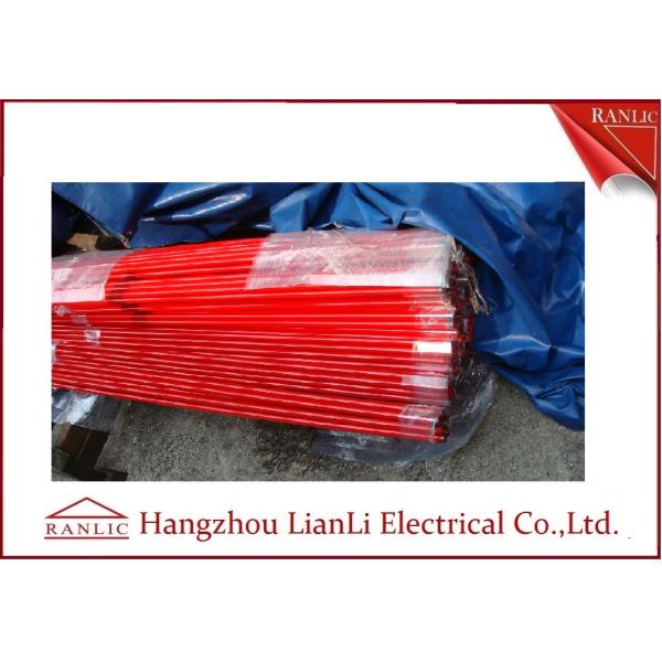 PVC Coated Steel BS31 BS4568 GI Conduit Pipe in Green / Orange