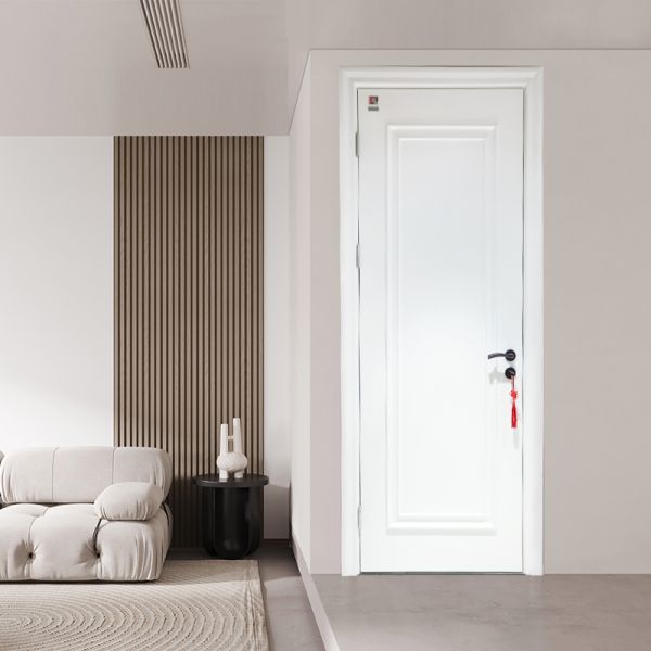 Invisible Hinge Modern Painted Wooden Doors Interior Waterproof For House Rooms