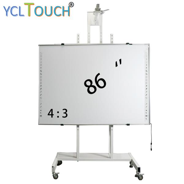 Large Interactive Electronic Whiteboard 86 Inch Infrared 20 Points Touch Screen