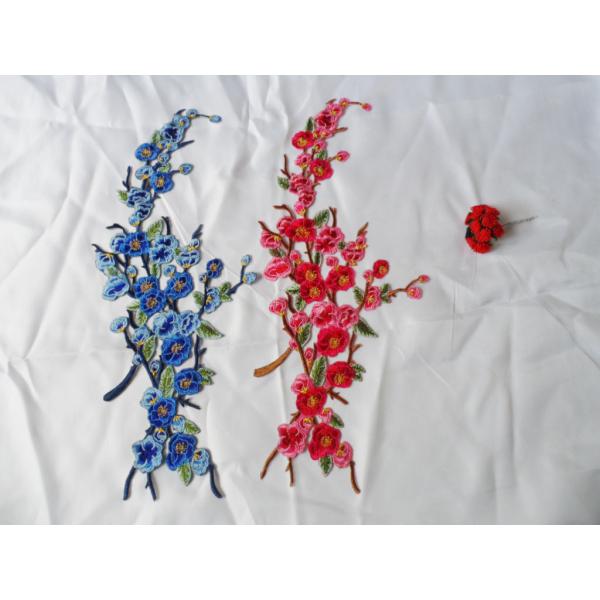 Hot Fix Motif Wintersweet Embroidery Lace Flower