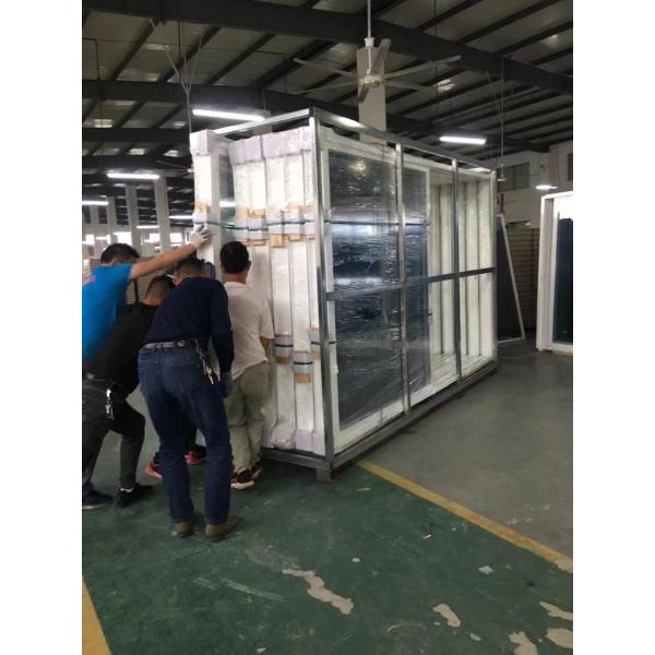 Алюминиевое стекло складное двустворчатое окно двери виниловый ПВК УПВК