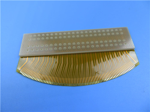 Single Layer Flexible PCB Built on Polyimide With 1.6mm FR-4 Stiffener and Immersion Gold for Instrument Panel
