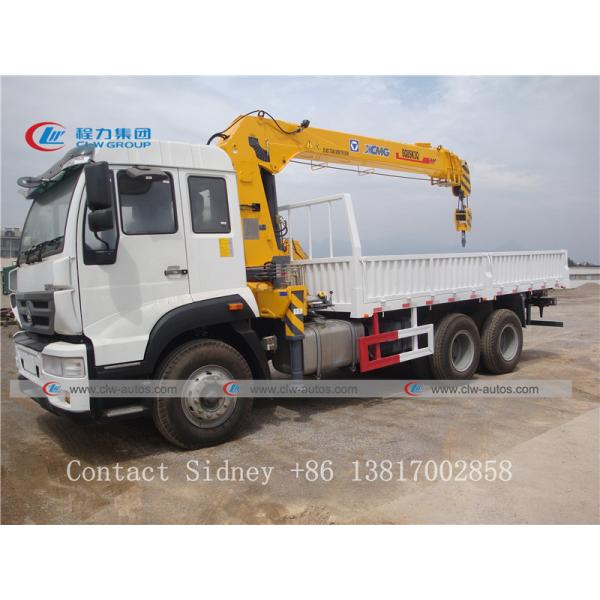 Sinotruk Howo 6x4 8T 10 Wheel Truck Mounted Telescopic Boom Crane