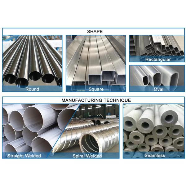 Hairline Mirror Polished Stainless Steel Pipe 201 304 310S 316L 321 430 For Building