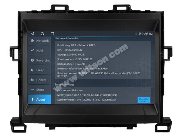 9/10.1 Screen For Toyota Alphard 20 Series Vellfire 2008-2015 Car Multimedia Stereo