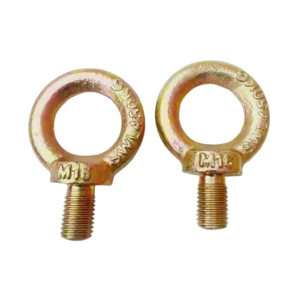 Yellow Zinc Plated Steel JIS 1168 Lifting Eye Bolt for Durable and Sturdy Lifting