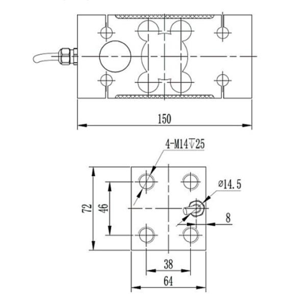 300 Kg Steel Load Cell Bending Beam Type Load Cell 500kg Load Cell Beam