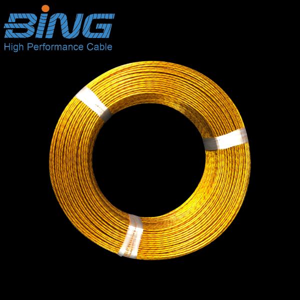 250V HET-SPC Polyimide Taped Wire Silver Plated Copper Lightweight Cable for Communication
