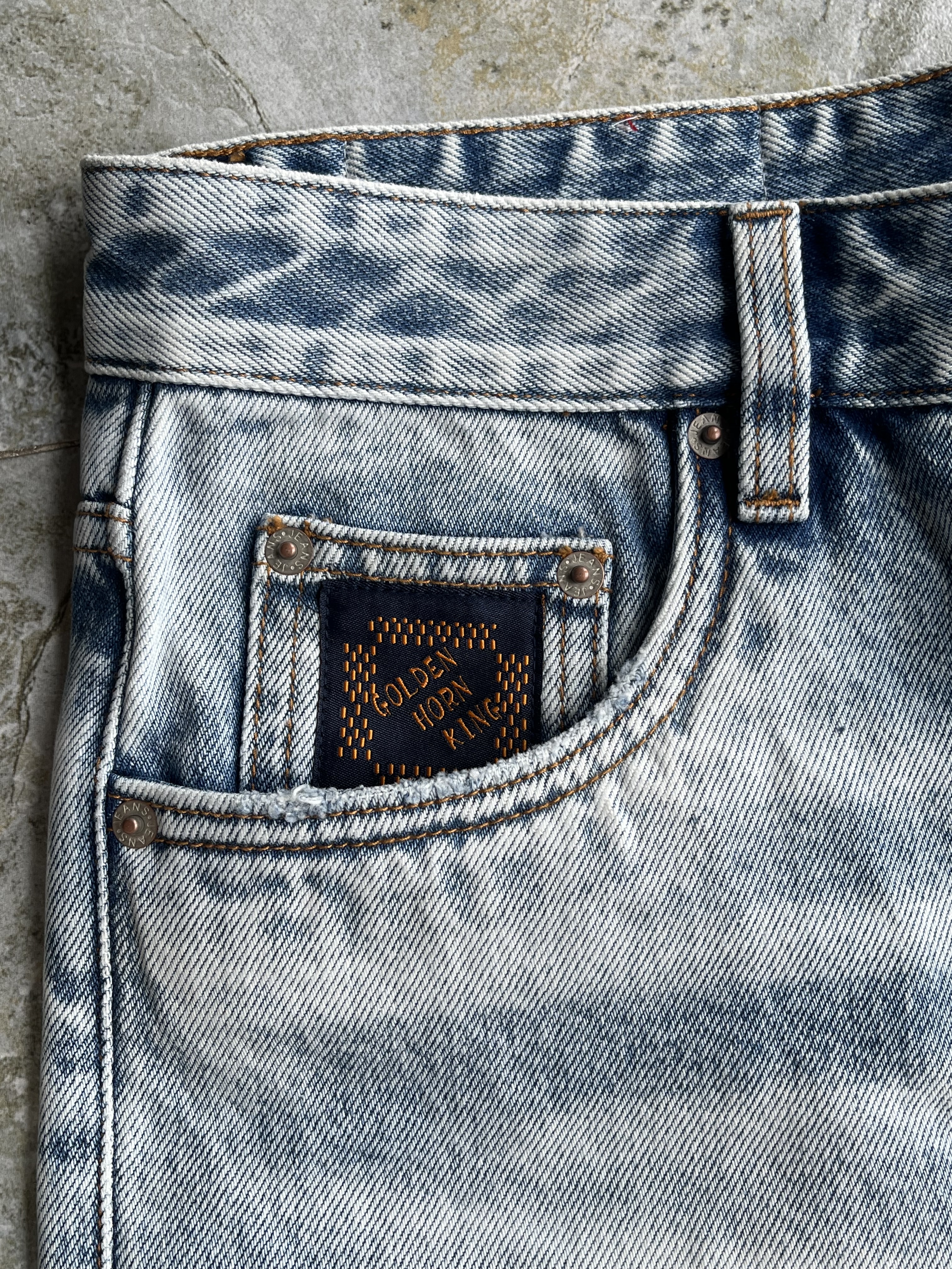 Gradient Faded Mid Waist Wide Leg Jeans Reinforced Stitch Wide Leg Mid Waist Jeans Pre Shrunk
