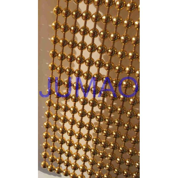 Architectural 8mm Stainless Steel Ball Chain , Hotel Metal Ball Chain Room Dividers