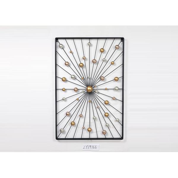 Large Luxury Black Frame Handcrafted Metal Wall Art Decor