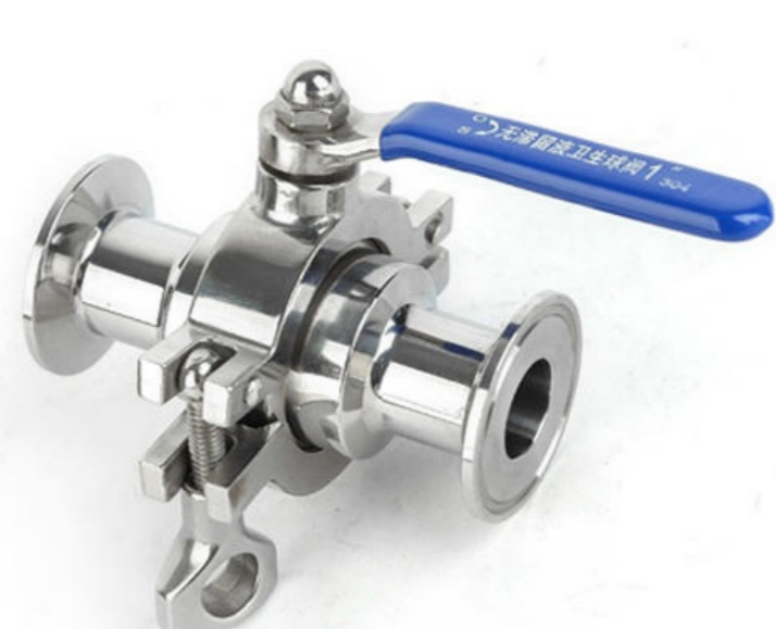 Latest Hot Sale 304/316 Stainless Steel Clamped Ball Valve Sanitary 3-Piece Tri-Clamp Hygienic Ball Valve