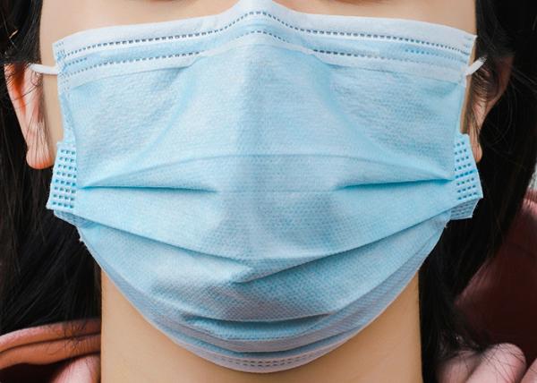 Blue Medical Disposable Face Mask Non Woven 3 Ply With Earloop