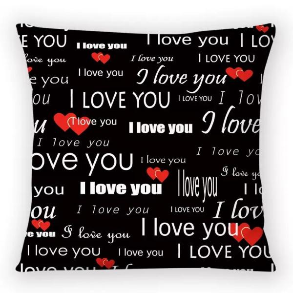 I Love You Pillow Cases sublimation pillow for Valentine's Gift