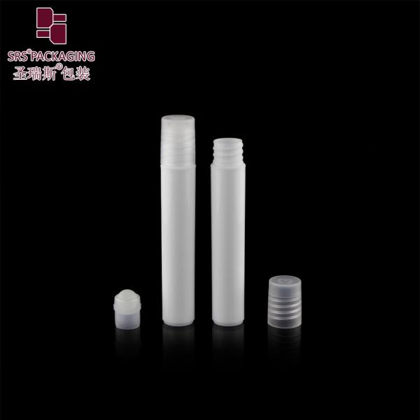 8ml White PP PCR Plastic Roll On Bottle For Eye Care with Screw on Closure