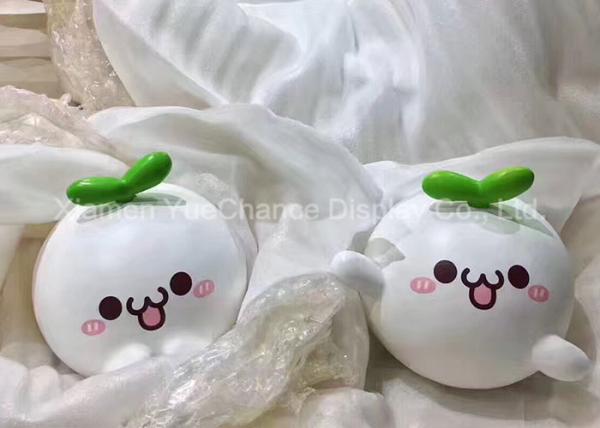 White Color Fiberglass Cartoon Character Statues For Mall Decorations