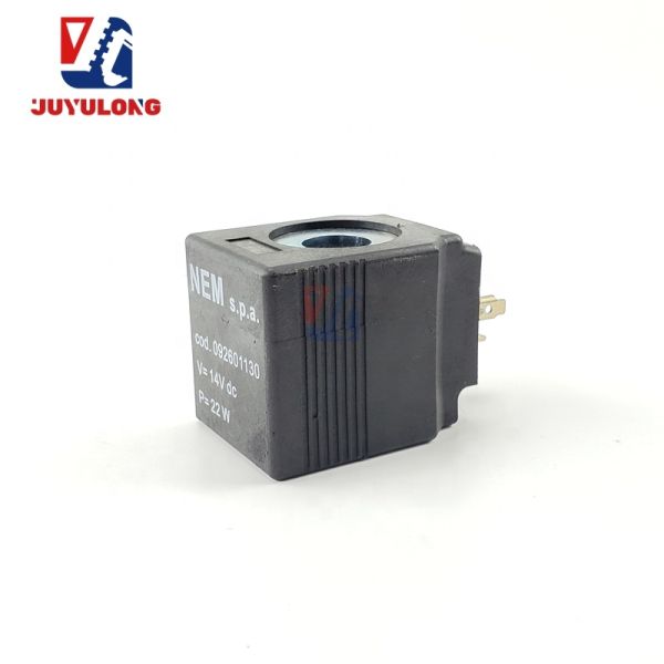 JUYULONG Solenoid Coil 14Vdc for Lovol FR60 80 150 170 Engine Repair Spare Parts Construction Machinery Parts