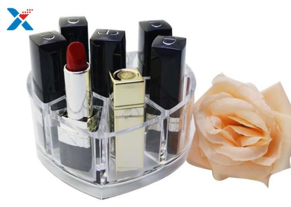 Makeup Organizer Acrylic Box , Clear Acrylic Lipstick Organizer For Brushes / Skincare