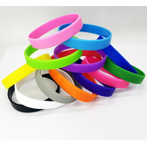 Pulseiras de silicone personalizadas para promoção de eventos de negócios comprimento 20cm-25cm