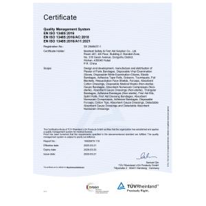 Bestreat Safety First Aid Solution Co.,Ltd Certifications