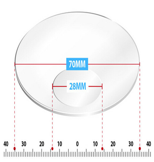 Round Top Semi Finished Lens Blanks Bifocal Vision SF 1.56 Photochromic Type