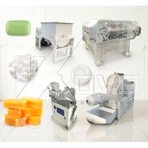 Fully Automatic Soap Machine with 300kg Per Hour Capacity and Carbon Steel Construction for Automated Soap Production