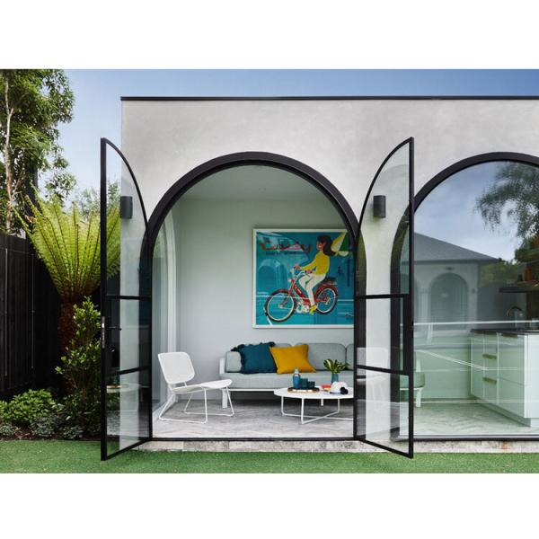 Modern Sliding Iron Steel / Aluminum Grill Window Metal Casement