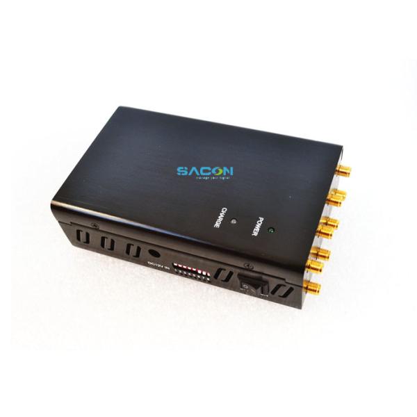 DC12V 4W Portable WiFi Jammer with 8 Omni Antennas for 20m Jamming Range and 1.5 Hours Working Time