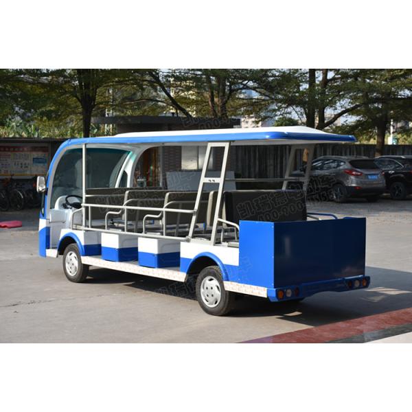 Battery Operated Electric Shuttle Bus / Electric Sightseeing Car 14 Passengers With 72V DC Motor