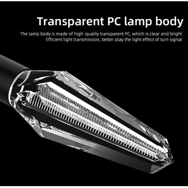 30000h Lifespan Motorcycle Flashing Lights LED Flowing Water Blinker Turn Signals