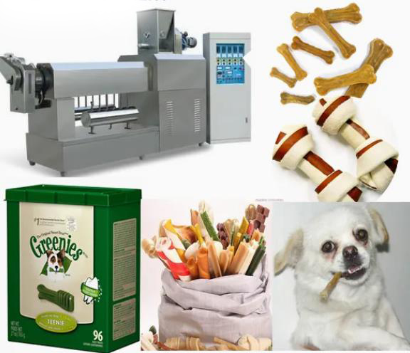 Fast Pet Food Processing Machinery For High Protein Meat Nutrition Chews