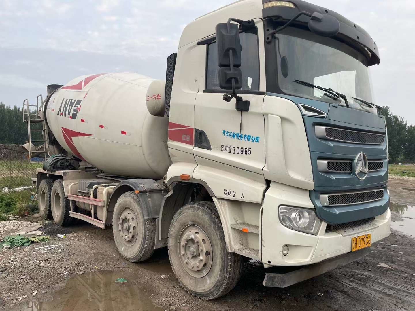 Shacman использовало излучение евро v двигателя тележек 16m3 HINO P11C-WC смесителя