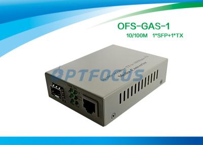 o conversor dos meios do Sfp do gigabit de 10/100/1000M com 256K alimentação externa uma SFP GE entalha