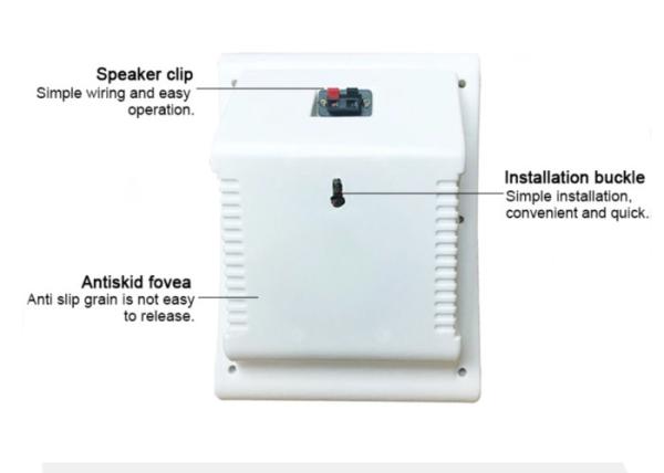 PA System Wall Mount Loudspeakers 3 - 6W Rated Power With 5'' Speaker Driver