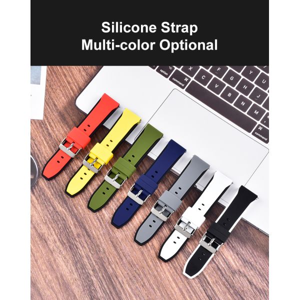 Dual-Color Deployment Buckle Silicone Strap · Customizable Colors And Logo | OEM/ODM - China Wholesaler SHX