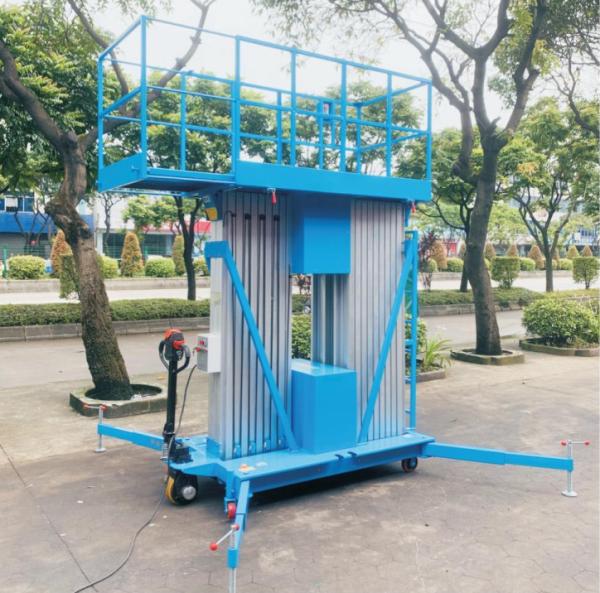 560kg Vertical Material Lifts Aluminium Hydraulic Ladder 1.5kw Motor