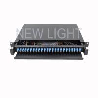 bâti de mur de tableau de connexions d'arrêt de câble optique de la fibre multimode OM3/OM4 96 fibre de 1U