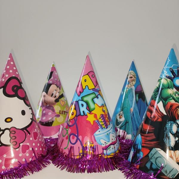 Customized Cartoon Happy Birthday Christmas Paper Gift Hat with Customized Style