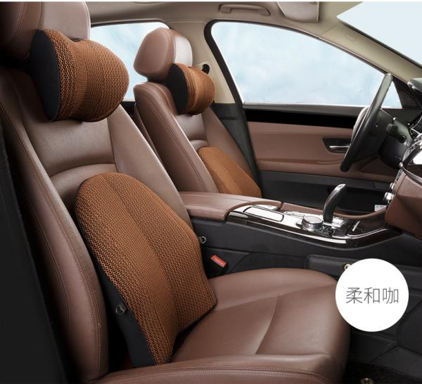 Memory Cotton Gel Car Waist Cushion Summer Mesh Breathable Car Chair Cushion