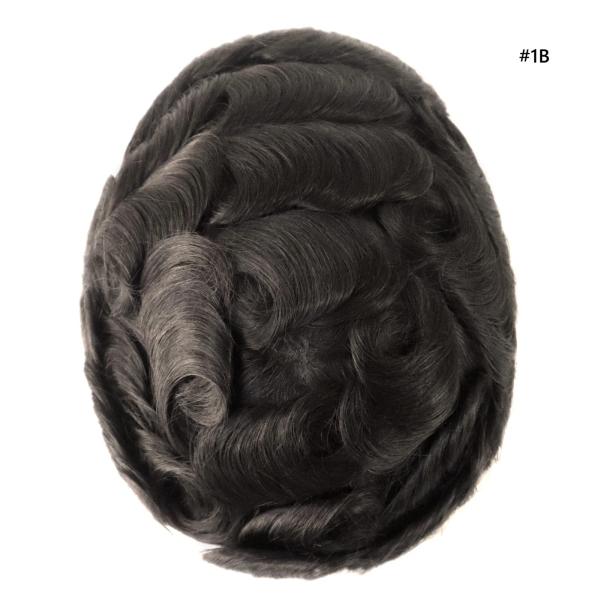 Mens Toupee Human Hair Replacement SystemFrench Lace Poly Skin Hairpieces Australia with grey hair