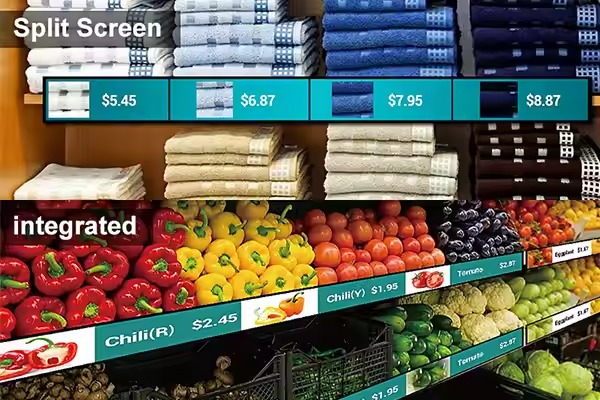 CH 24 25 Android  Commercial Shopping Mall Poster Stretched bar Lcd Digital Signage Advertising Display Screen for Business Shop